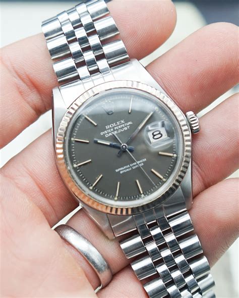 rolex oyster perpetual datejust grey